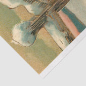 Vintages Weihnachtsfest im Schnee Seidenpapier (Ausschnitt)