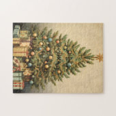 Vintages Weihnachtsfest im Winteralter Puzzle (Horizontal)