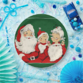 Vintages Weihnachtsfest Pappteller (Party)