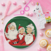 Vintages Weihnachtsfest Pappteller (Party)