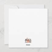 Vintages Weihnachtsfest Personalisiert Feiertagskarte (Rückseite)