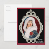 Vintages Weihnachtsfest Postkarte (Vorne/Hinten)