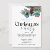 Vintages Weihnachtsgebäck Einladung (Vorderseite)