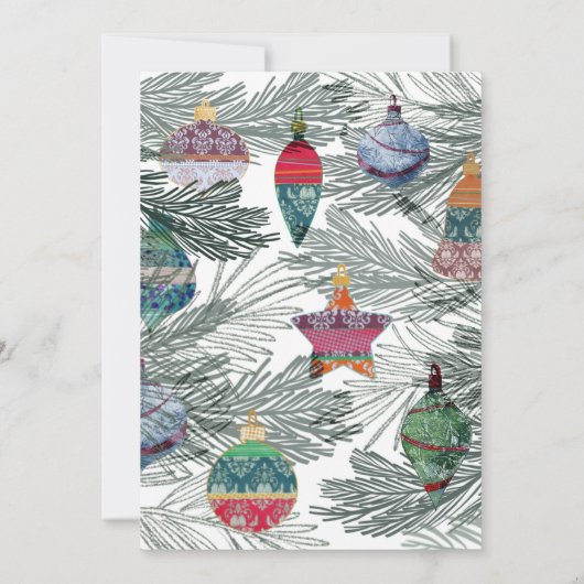 Vintages Weihnachtsgebäck Einladung (Rückseite)