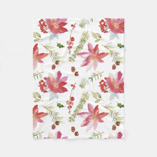 Vintages Weihnachtsgebäck Fleecedecke (Vorderseite)