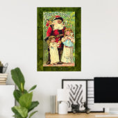 Vintages Weihnachtsgebäck von Pater Tuck Poster (Heimbüro)
