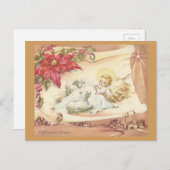 Vintages Weihnachtsgebet Feiertagspostkarte (Vorne/Hinten)