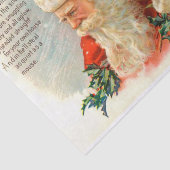 Vintages Weihnachtsgedicht Seidenpapier (Ausschnitt)