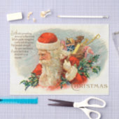 Vintages Weihnachtsgedicht Seidenpapier (Handwerk)