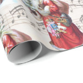 Vintages Weihnachtsgeschenk Geschenkpapier (Rolleneckpunkt)
