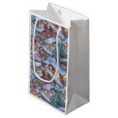 Vintages Weihnachtsgeschenk Kleine Geschenktüte (Vorderseite Schrägansicht)