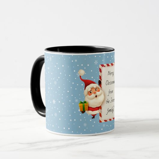 Vintages Weihnachtsgeschenk Weihnachten Tasse (Vorderseite Links)