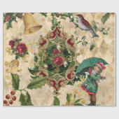 Vintages Weihnachtsgeschenkpapier Geschenkpapier (Flach)