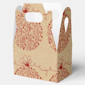 Vintages Weihnachtsgeschmuckmuster Geschenkschachtel (Geöffnet)