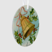 Vintages Weihnachtsgold Bell Ornament (Vorderseite)