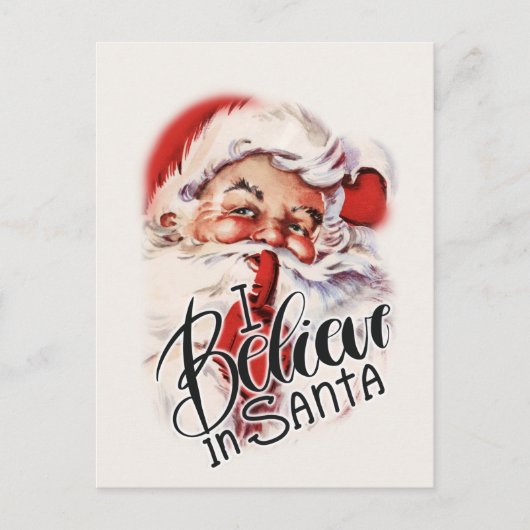 Vintages Weihnachtsgrüßen im Weihnachtsland Postkarte (Vorderseite)