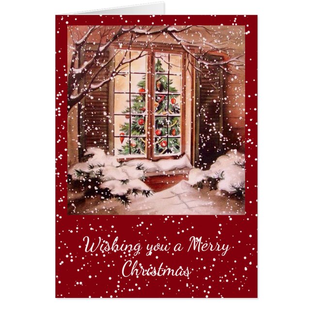 Vintages Weihnachtshaus (Vorne)