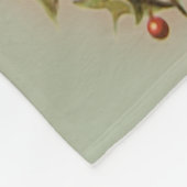 Vintages Weihnachtskundengerechte Foto-Schablone Fleecedecke (Ecke)