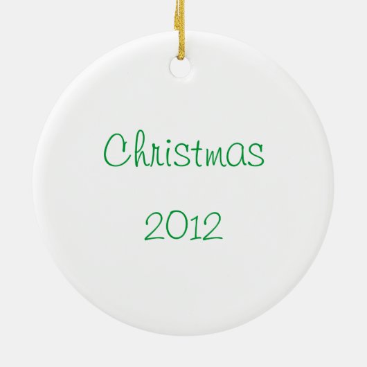 Vintages Weihnachtslied Keramik Ornament (Hinten)