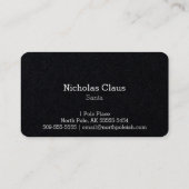 Vintages Weihnachtsmann-Foto/-malerei Visitenkarte (Rückseite)