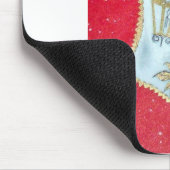 Vintages Weihnachtsmitte- des Mousepad (Ecke)