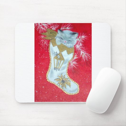 Vintages Weihnachtsmitte- des Mousepad (Mit Mouse)