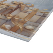 Vintages Weihnachtsmongramm | Schneidebrett (Ecke)