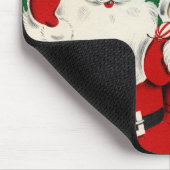 Vintages Weihnachtsmousepad der Weihnachtsfamilie Mousepad (Ecke)