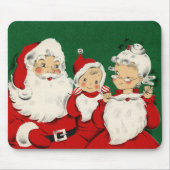 Vintages Weihnachtsmousepad der Weihnachtsfamilie Mousepad (Vorne)