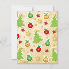 Vintages Weihnachtsmuster Feiertagskarte