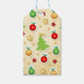 Vintages Weihnachtsmuster Geschenkanhänger (Vorderseite)