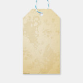 Vintages Weihnachtsmuster Geschenkanhänger (Rückseite)