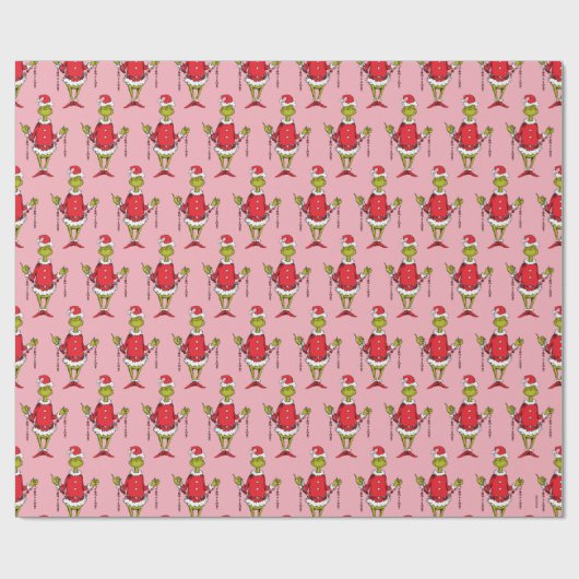 Vintages Weihnachtsmuster Geschenkpapier (Flach)