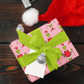 Vintages Weihnachtsmuster Geschenkpapier Set