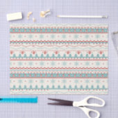 Vintages Weihnachtsmuster Seidenpapier (Handwerk)