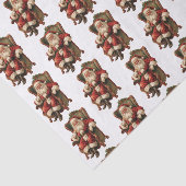 Vintages Weihnachtsmuster Seidenpapier (Ausschnitt)