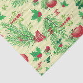 Vintages Weihnachtsmuster Seidenpapier (Ausschnitt)