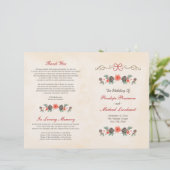 Vintages Weihnachtsprogramm für Pinienbäume (Stehend Vorderseite)