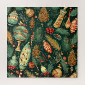 Vintages Weihnachtspuzzle Puzzle (Vertikal)