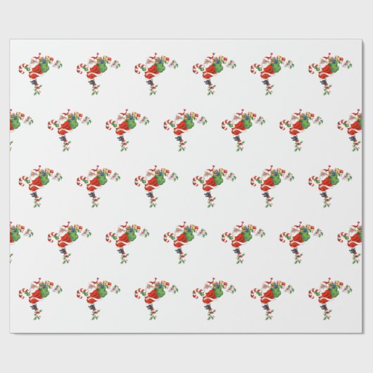 Vintages WeihnachtsRetro Geschenkpapier (Flach)