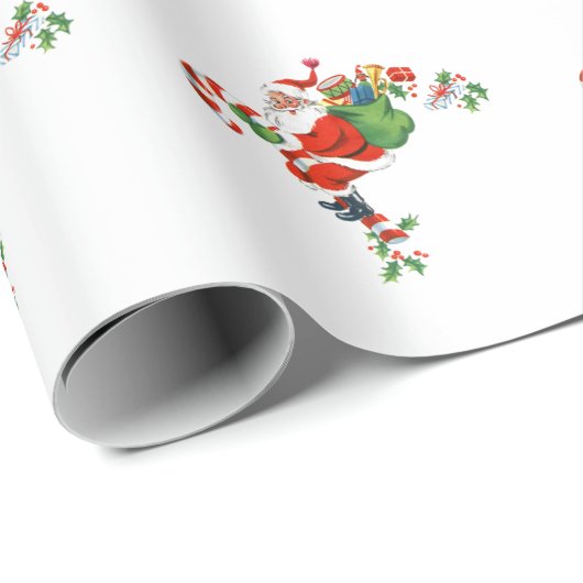 Vintages WeihnachtsRetro Geschenkpapier (Rolleneckpunkt)
