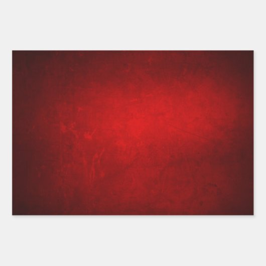 Vintages Weihnachtsrot Geschenkpapier Set (Vorderseite)