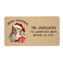 Vintages Weihnachtsrücksendezeichen des Weihnachts