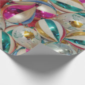 Vintages Weihnachtsschmuckpapier Geschenkpapier (Ecke)