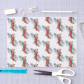 Vintages WeihnachtsStrumpfmuster-Partygewebe Seidenpapier (Handwerk)