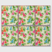 Vintages Weihnachtsverpackungs-Papier Geschenkpapier (Flach)