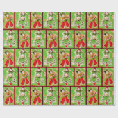 Vintages Weihnachtsverpackungs-Papier Geschenkpapier (Flach)