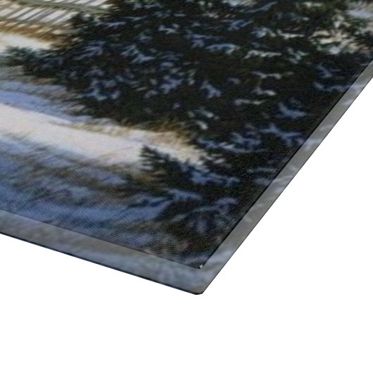 Vintages Weihnachtsvogel-Ausschnitt-Brett Schneidebrett (Ecke)