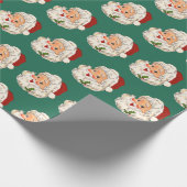 Vintages Weihnachtswackelpapier für den Weihnachts Geschenkpapier (Ecke)