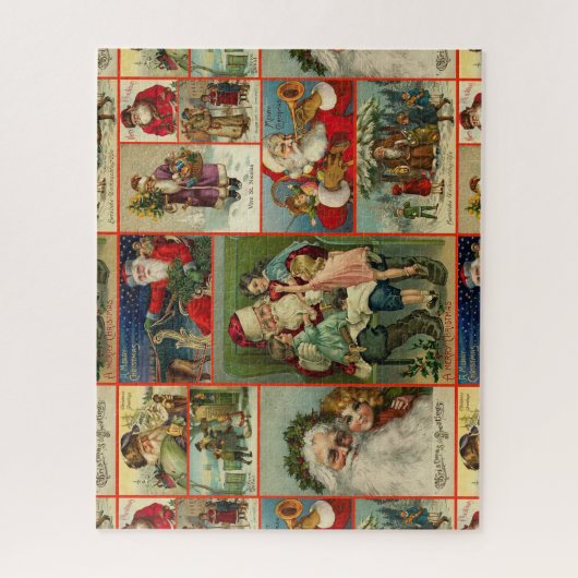 Vintages Weihnachtswackelpapier Puzzle (Vertikal)